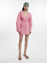 THE ATTICO ''Lala'' hot pink mini dress