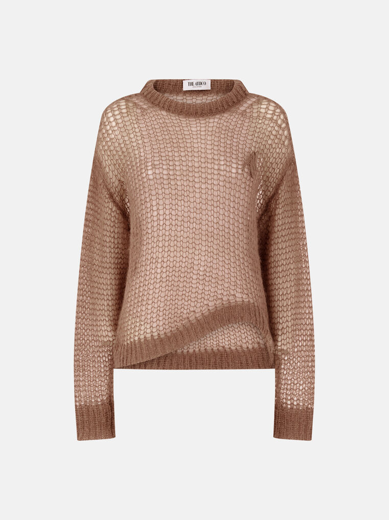 Attico The Knitwear Gend - Safari Sweater Safari Main Material: 50% Mohair 32% Polyamide 18% Wool, E In Brown