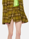 THE ATTICO ''Cloe'' dark forest mini skirt