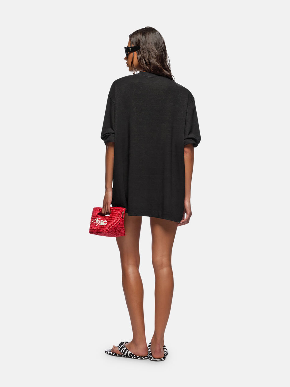 THE ATTICO Black t-shirt Black 250WCT00352LLL001AA100