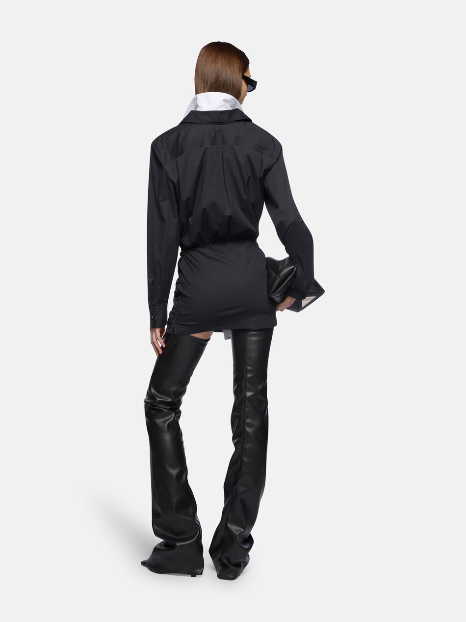 THE ATTICO Black and white mini dress Black/white 260WCA00458CCE002AA414