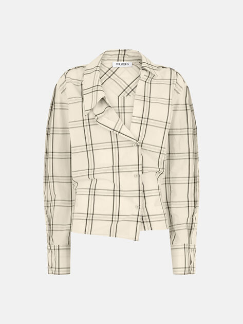 THE ATTICO White and black shirt WHITE/BLACK 260WCH00045CCC125AA020