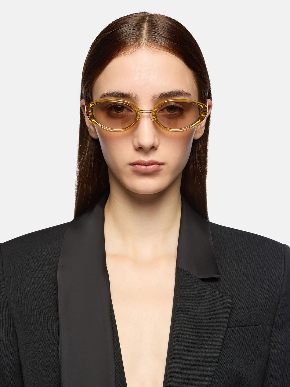 THE ATTICO Mustard and yellow sunglasses MUSTARD/YELLOW GOLD + MUSTARD LENSES 260WAS00039MET008AA338