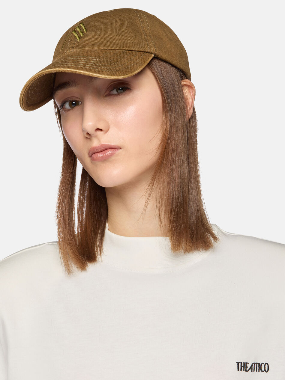 THE ATTICO Military green cap MILITARY GREEN 260WAC00041CCC131EM081