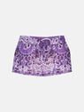 THE ATTICO Violet, brown and white short pants Violet/brown/white 243WCP165C077P690