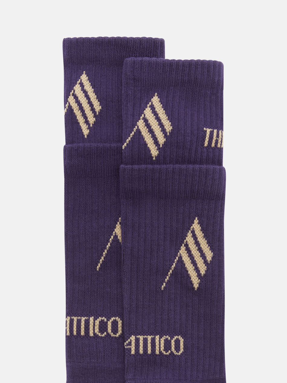 THE ATTICO Plum double socks Plum 251WCAK00023CCC121AA851