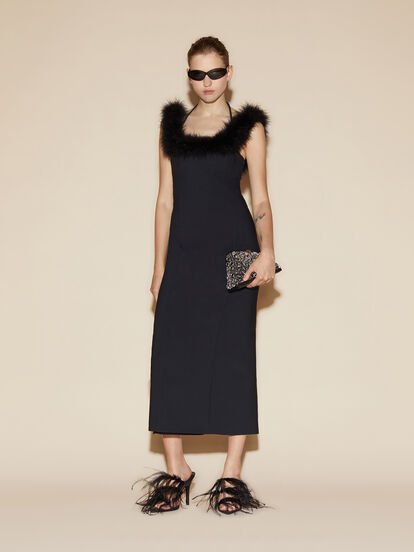 knee length dresses for ladies The Attico – The Attico Midi Dress Metal Detail in Barcelona or Shop Online  Mujer 721-000585 01 main image 1