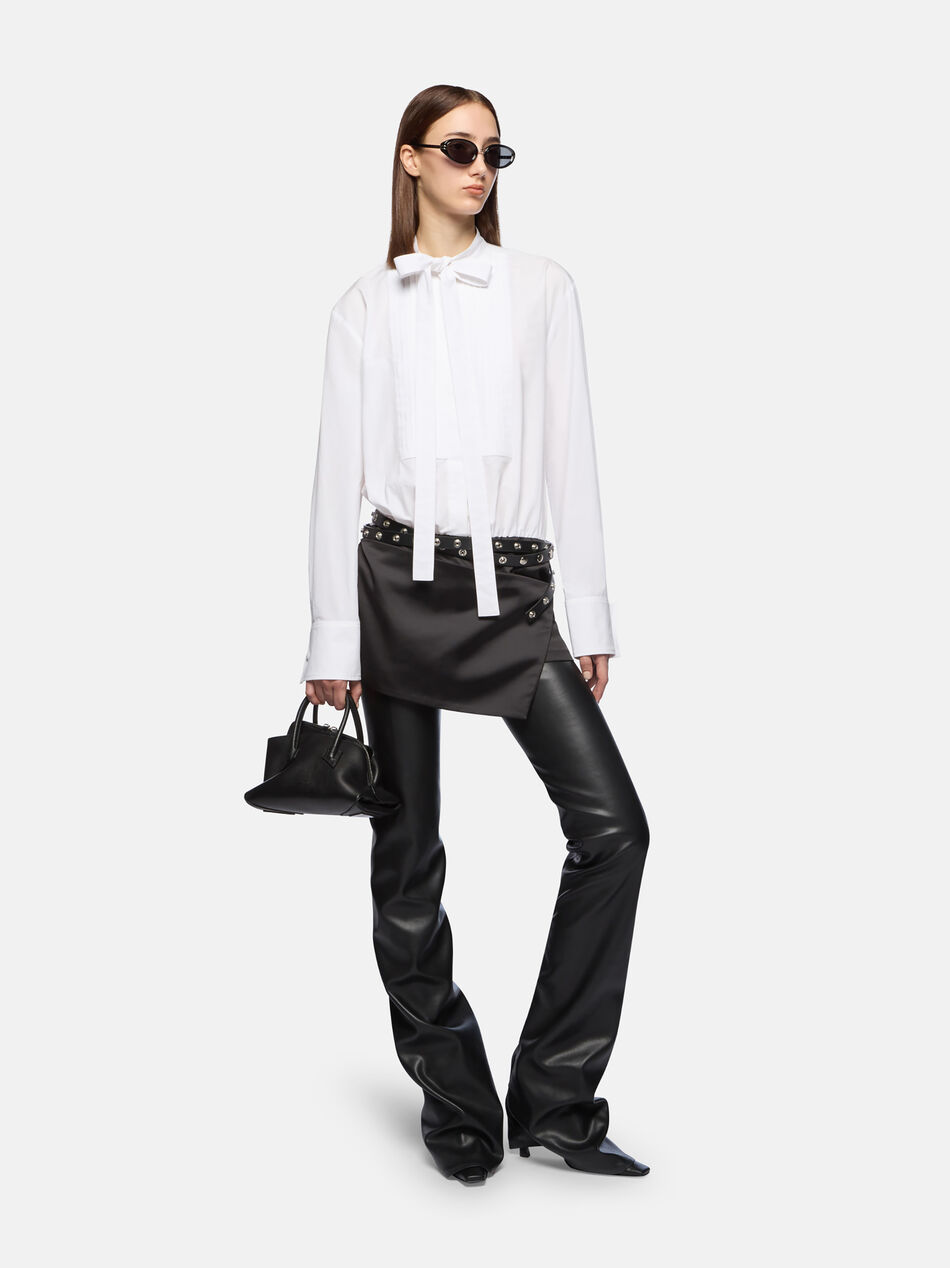 THE ATTICO White and black mini dress WHITE/BLACK 260WCA00461MIX067AA020