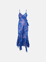 THE ATTICO ''Thelma'' violet and dusty blue long dress VIOLET/DUSTY BLUE 232WCW74C067450