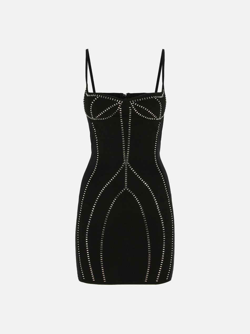 THE ATTICO Black mini dress BLACK 250WCA00401PLL002TA100