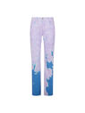 THE ATTICO ''Boyfriend'' violet and dusty blue long pants  232WCP73D050450
