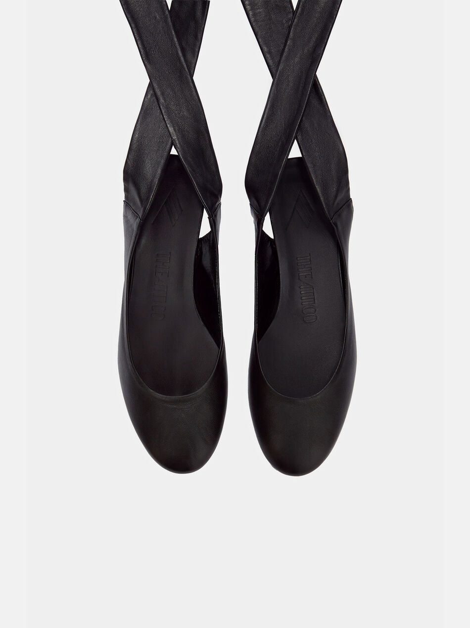 THE ATTICO ''Cloe'' black ballerina BLACK 242WSH00793LBT001AA100