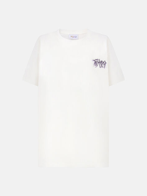 THE ATTICO White and multicolor t-shirt WHITE/MULTICOLOR 260WCT00353JJJ025GA445