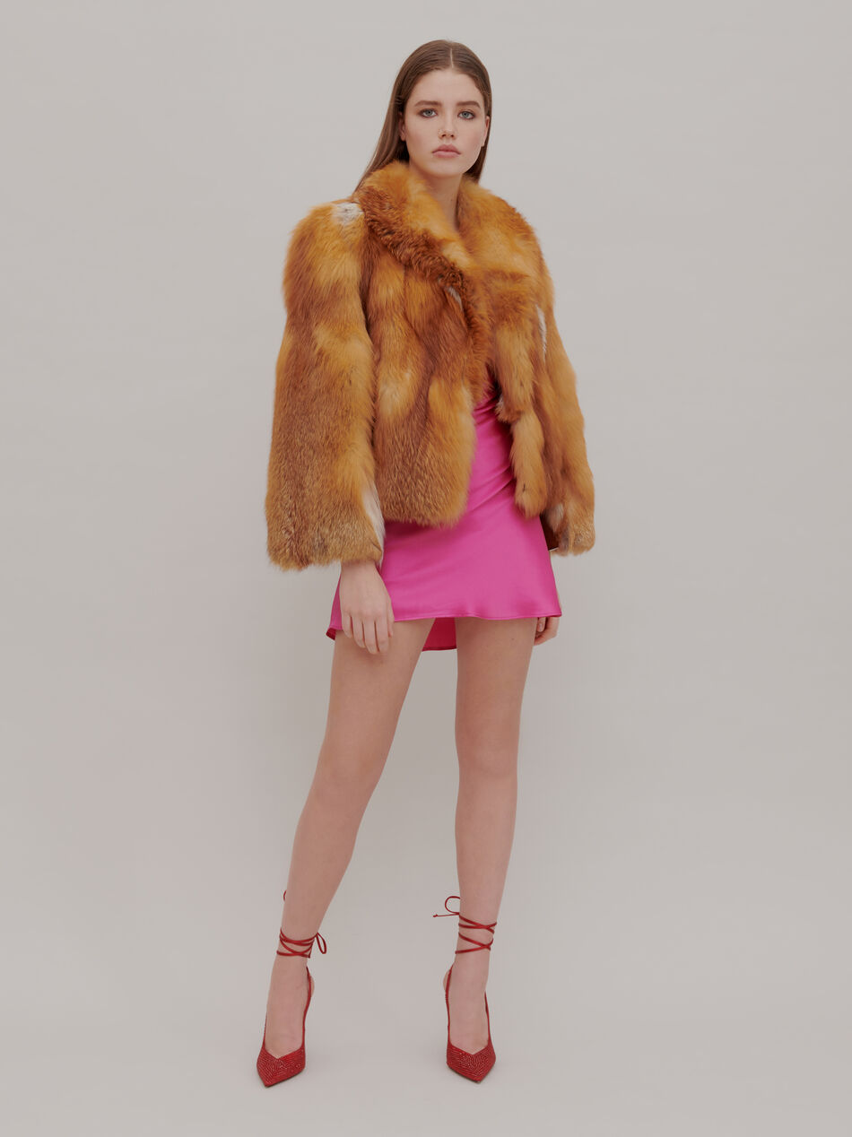 The Attico "Call Me Back" upcycled jacket NATURAL 202WCX06F001060