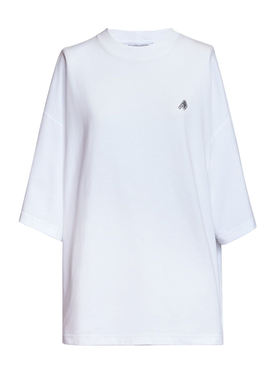 THE ATTICO "Cara" white t-shirt WHITE 212WCT50C023001