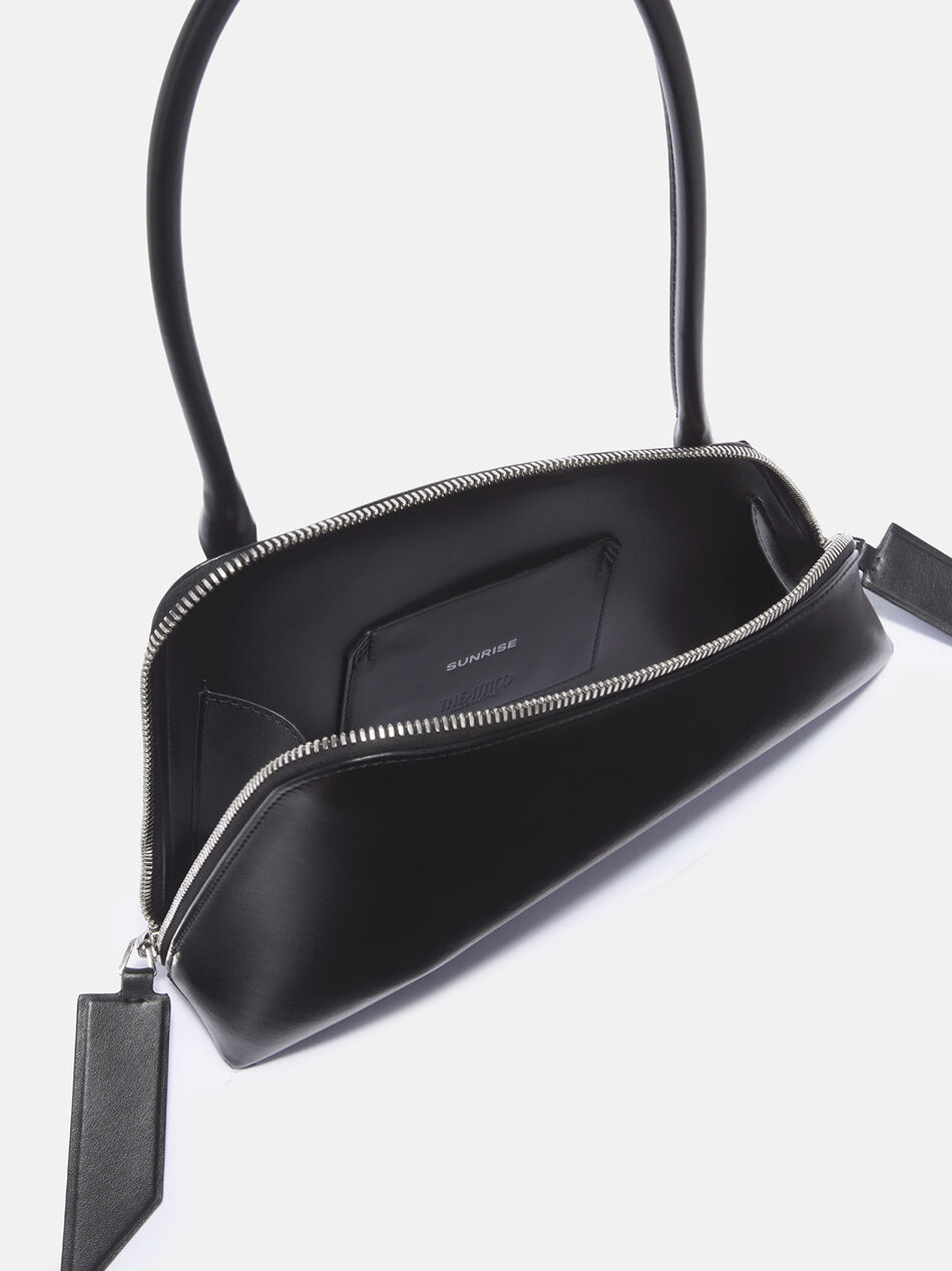 THE ATTICO ''Sunrise'' black shoulder bag BLACK 236WAH42L019100