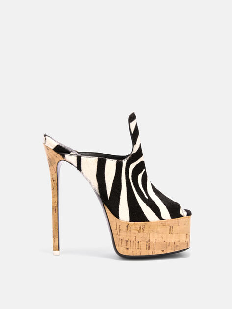 THE ATTICO ''Irmelin'' black and white mule WHITE/BLACK 260WSH00912LBT156PR020