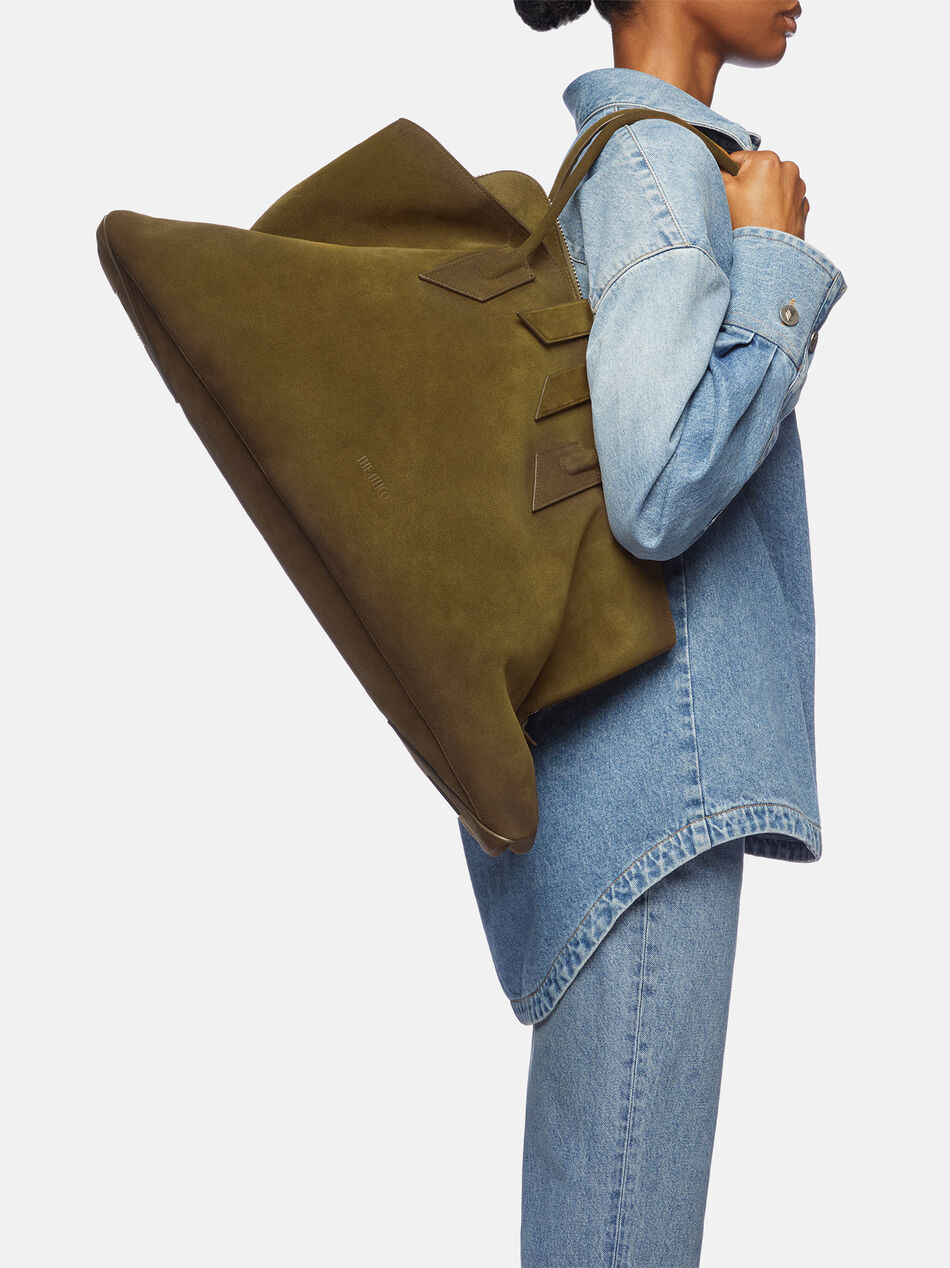 THE ATTICO ''La Passeggiata Large'' green top handle GREEN BRUSH 250WAH00057LBT108AA156