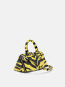 THE ATTICO ''Friday'' black and yellow mini handbag