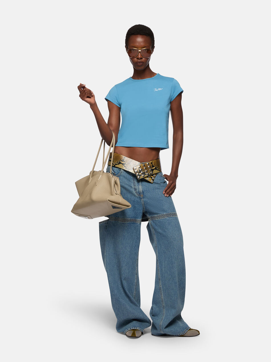 THE ATTICO Blue t-shirt BLUE 251WCT00357JJJ025AA015