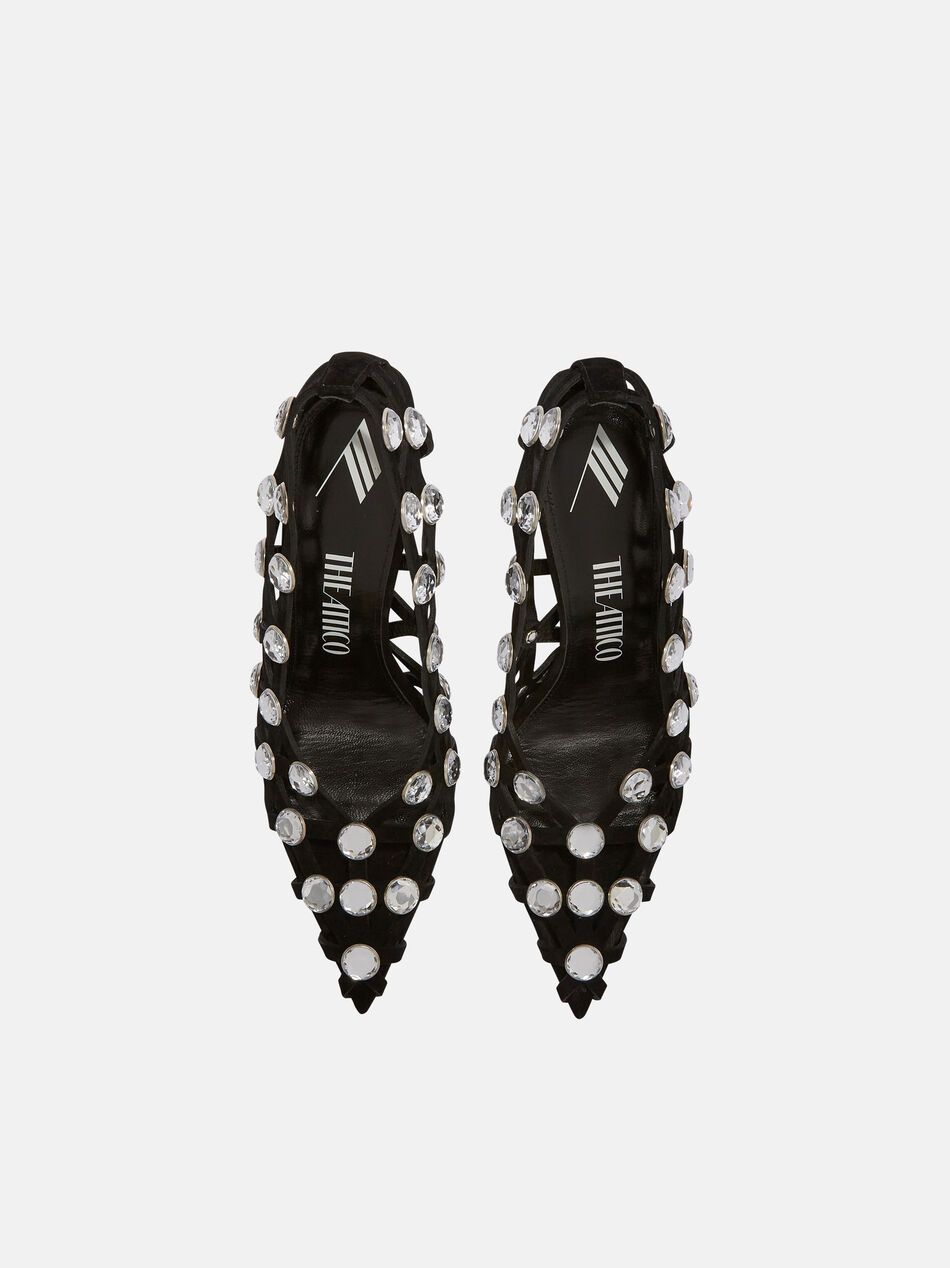 THE ATTICO ''Grid'' pump black and silver SILVER/BLACK 236WS744L007R212