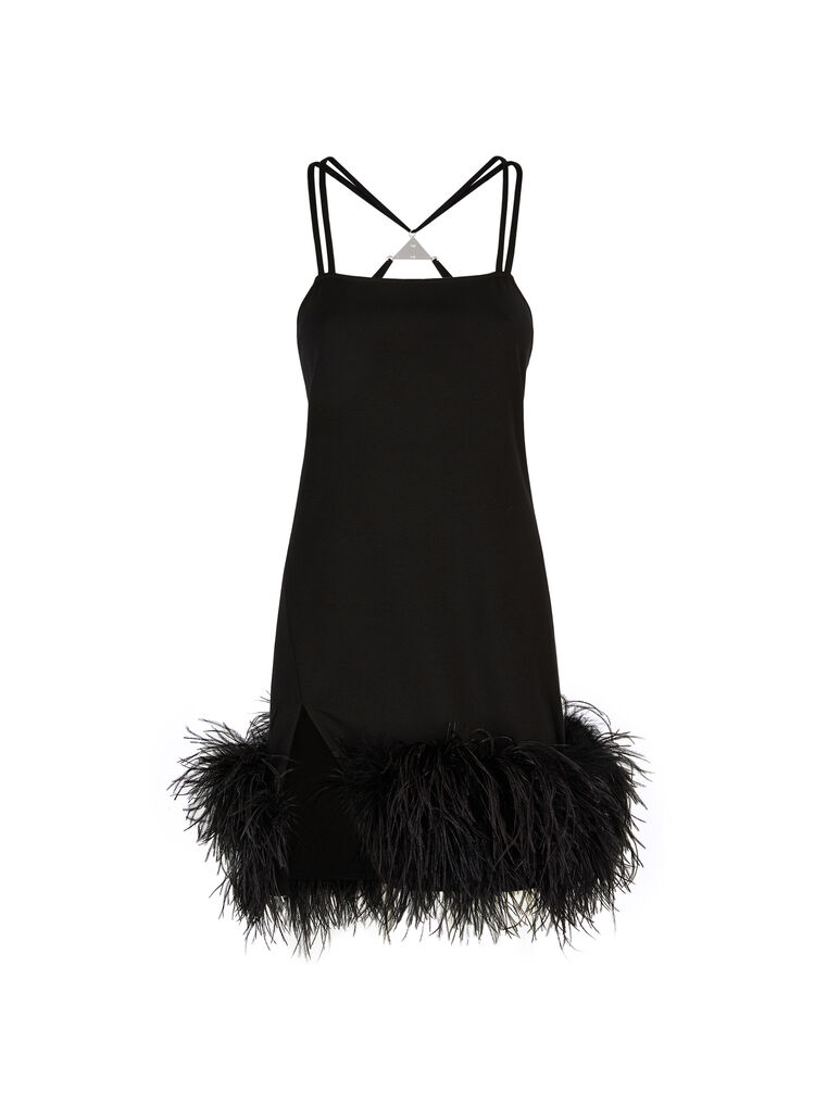 Shop Attico ''fujiko'' Black Mini Dress
