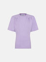 THE ATTICO ''Jewel'' lilac t-shirt  232WCT161J025011