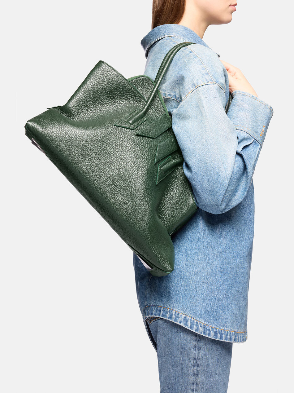 THE ATTICO ''La Passeggiata Medium'' dark forest top handle DARK FOREST 260WAH00054LBT117AA148