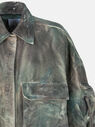 THE ATTICO ''Fern'' stained green camuflage short coat Stainde green camouflage 241WCB48D022238