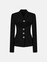 THE ATTICO ''Gwenda'' black blazer  231WCG44E057100