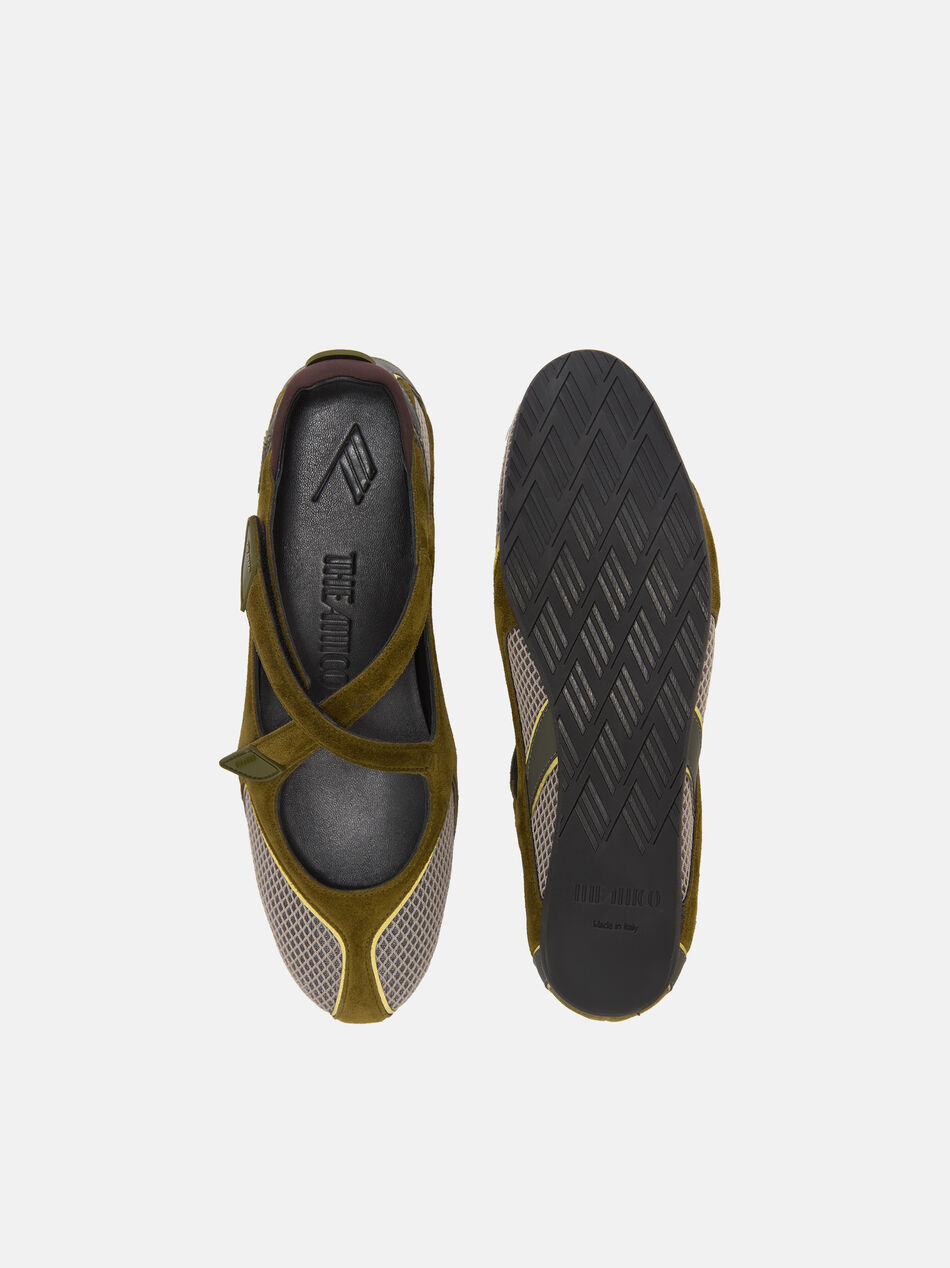 THE ATTICO ''Floor01'' ballerina flat military green Military green 251WSH00871MIX062AA828