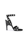 THE ATTICO ''Cosmo'' black ankle strap sandal Black 241WS776E056S100