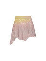 THE ATTICO Pink and yellow mini skirt