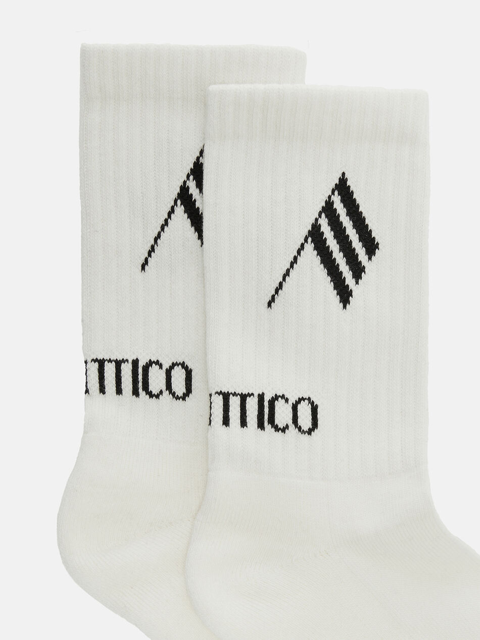THE ATTICO Milk and black socks Milk/black 251WCAK00021CCC101AA671