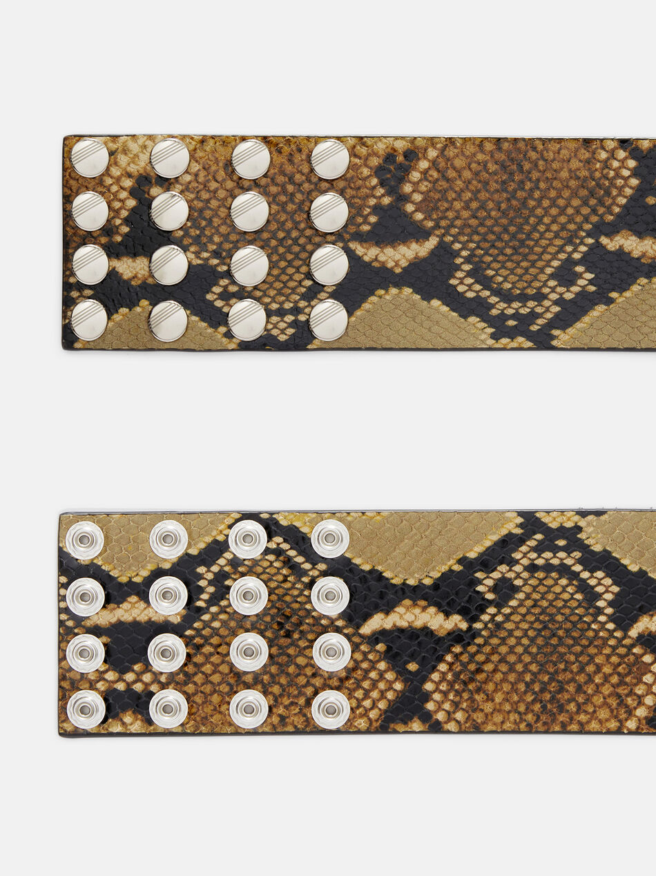 THE ATTICO Black and sahara belt BLACK + SAHARA 251WKE00025LBT003PR202