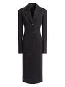 THE ATTICO "Milla" black fitted coat  213WCC23V027100