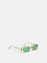 THE ATTICO ''Irene'' lime sunglasses LIME/SILVER/GREEN 234WAS13MET2454