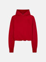 THE ATTICO ''Maeve'' red sweatshirt  231WCF04JF01010