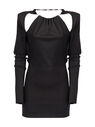THE ATTICO "Elena" black mini dress