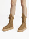 THE ATTICO "Selene" camel boots flatform  213WS903E023046