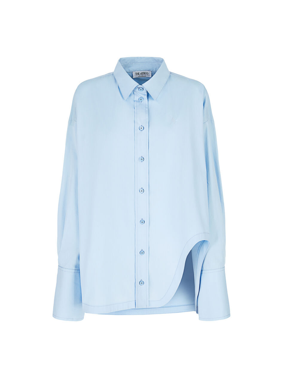 THE ATTICO ''Diana'' dusty blue shirt Dusty blue 236WCH04C069263