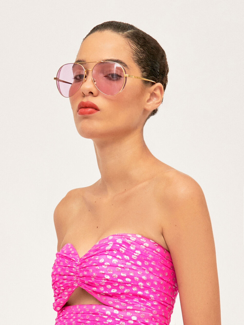 The Attico Top Fuchsia And Silver FUCHSIA/SILVER 201WCX04S001075