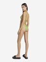 THE ATTICO Pear green metallic bikini  215WBB11E038210