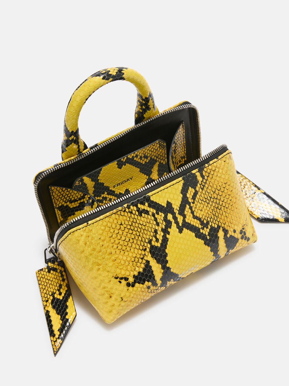 THE ATTICO ''Friday'' yellow and black mini bag YELLOW/BLACK 260WAH00002LBT003PR227