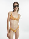 THE ATTICO Yellow rust bikini