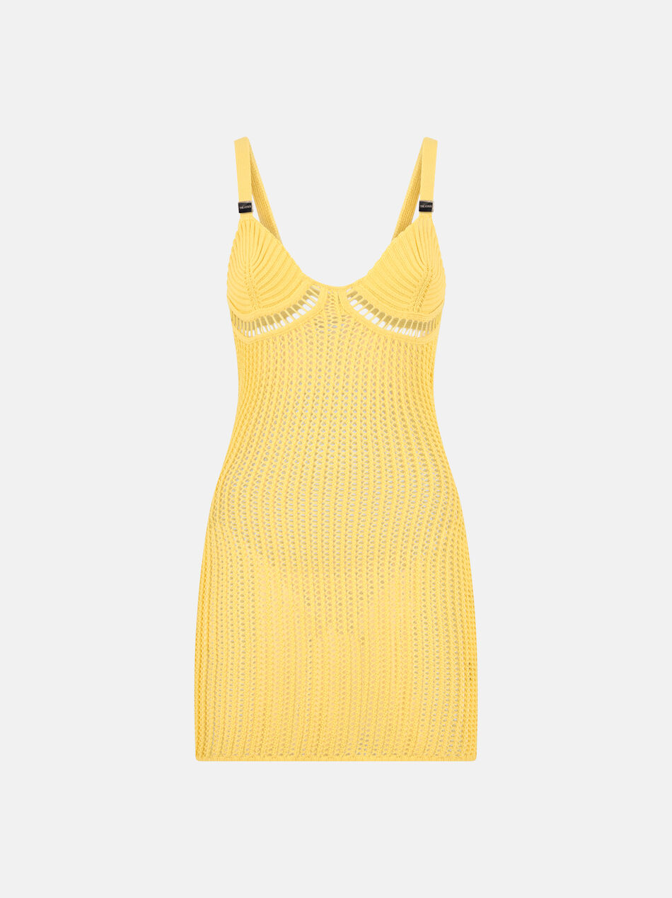 THE ATTICO Yellow mini dress YELLOW 260WCA00497KCP001TR032