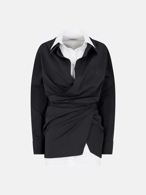 THE ATTICO Black and white mini dress Black/white 260WCA00458CCE002AA414