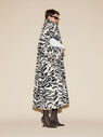 THE ATTICO White and black long fur coat WHITE/BLACK 246WCC67FUR6020