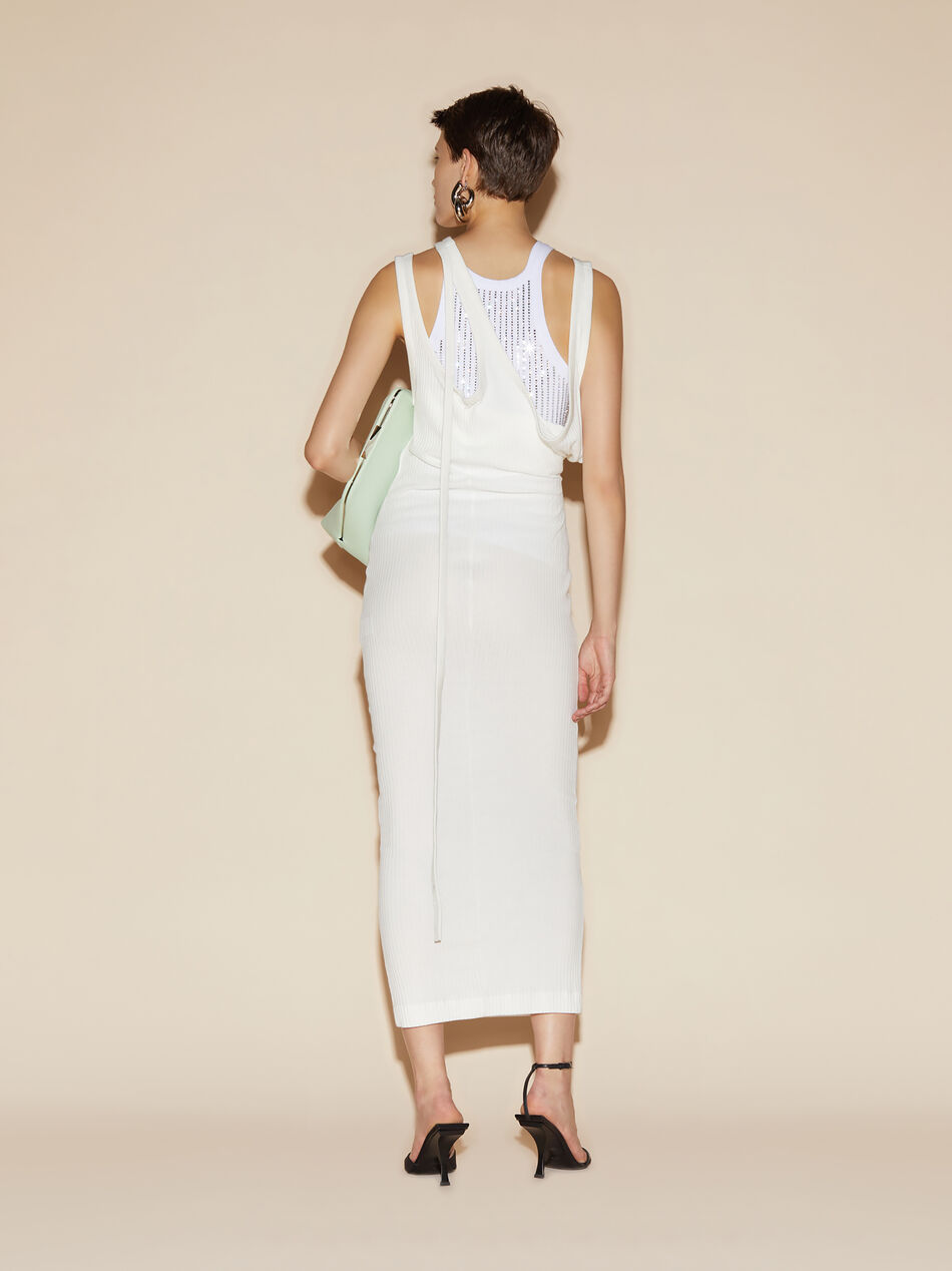 THE ATTICO White midi dress WHITE 246WCM125J043001