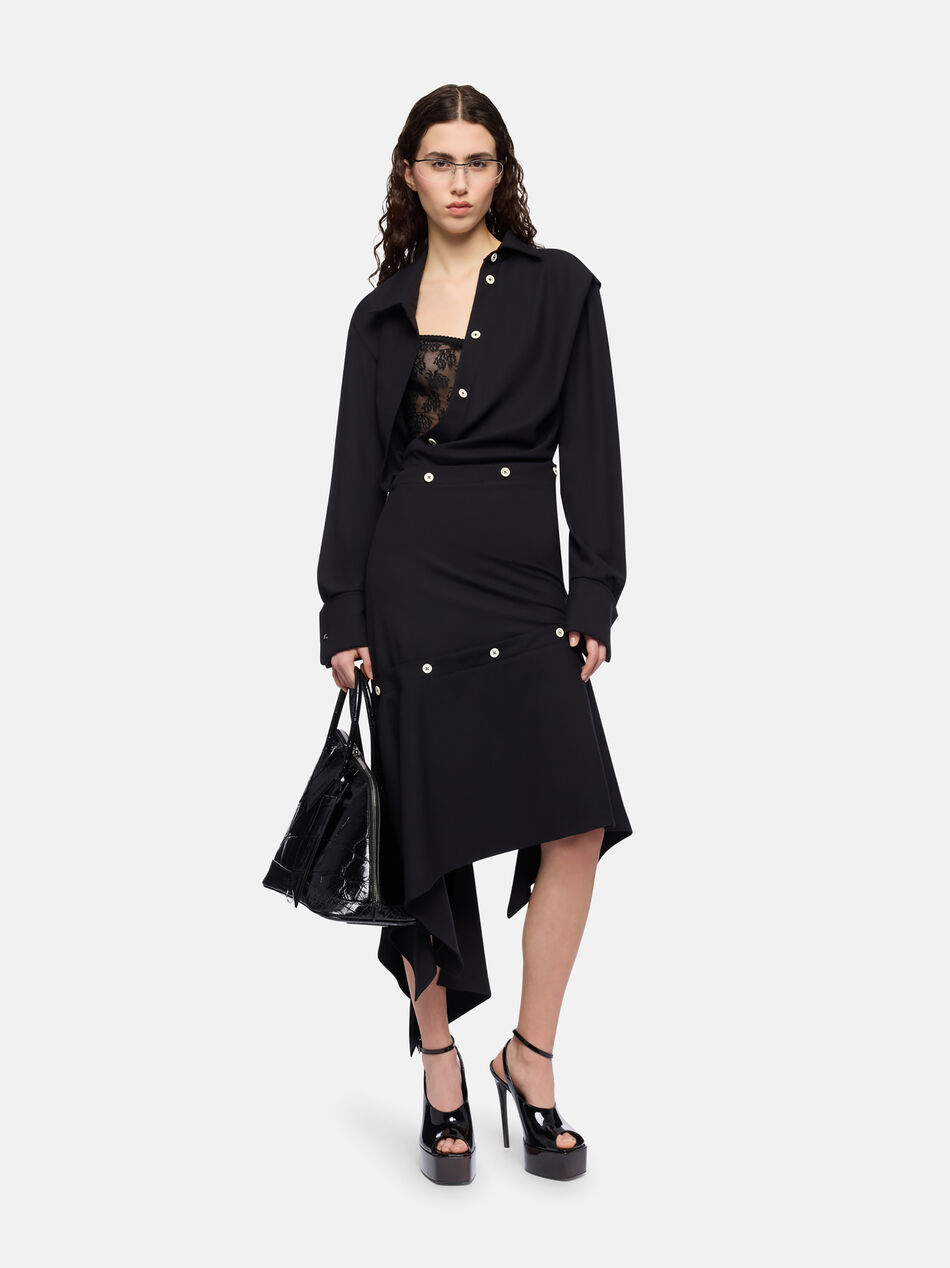 THE ATTICO Black midi dress Black 260WCW00291PLL015AA100